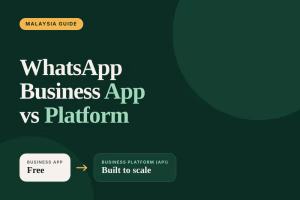 WhatsApp Business platform vs app
